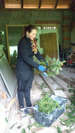 Kränze binden am 28.04.2015