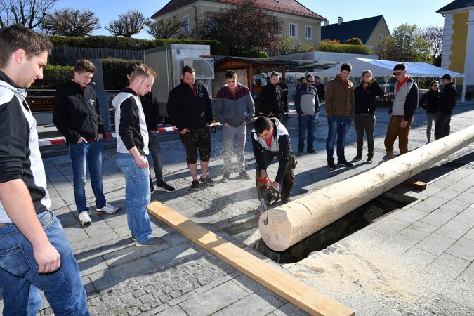 Maibaumaufstellen am 30.April 2017